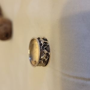 Silver animal ring